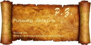 Putnoky Zelmira névjegykártya